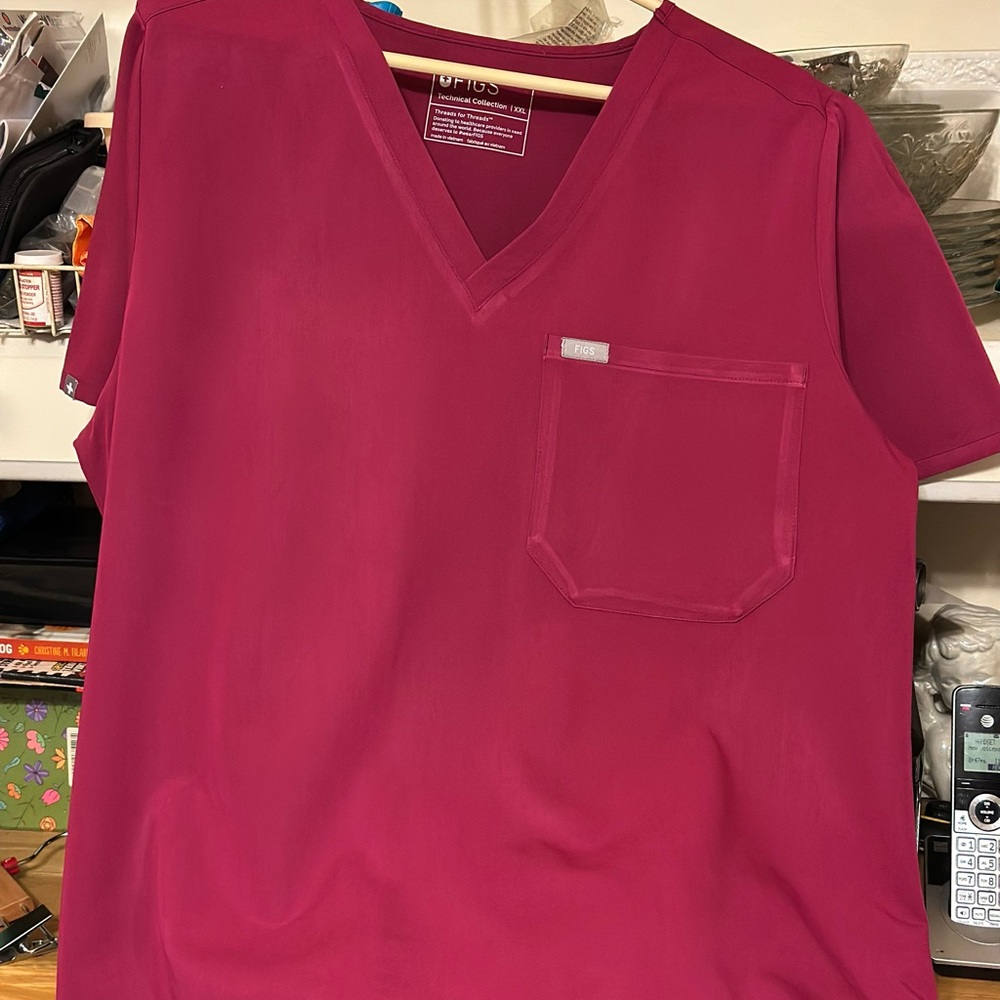 Figs dark pink scrub set great condition 2X